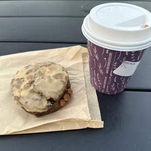 Chocolate peanut butter scone and psl