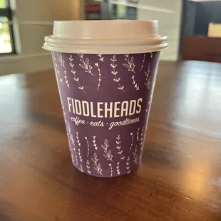 Hot almond milk latte