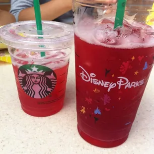 Passion tea lemonade w/ 3 pumps classic and 3 pumps raspberry