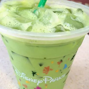 Iced Green Tea Latte Please