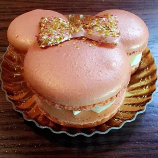 Rose gold Minnie macaron - a little over $5