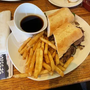 French Dip - Philly Style, and Ruben in the back