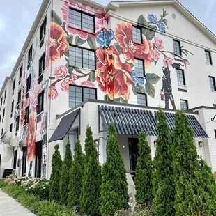 the outside of the building