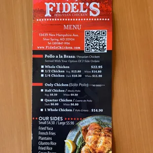 Great menu, more then just chicken!