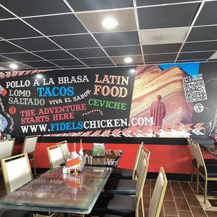 General seating with awesome artwork!