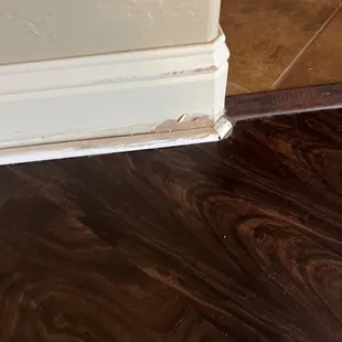 Baseboards damage