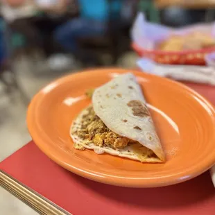 Chorizo and Egg Taco