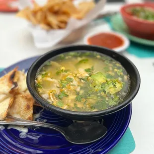 Chicken and rice soup