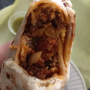 Carne asada burrito