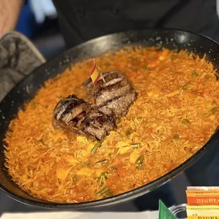 Steak Fideua, super good
