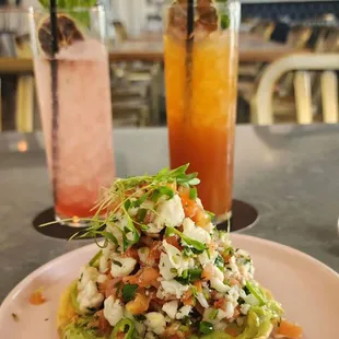 Crab tostada