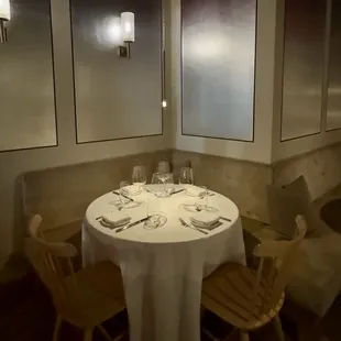 Nice cozy corner table