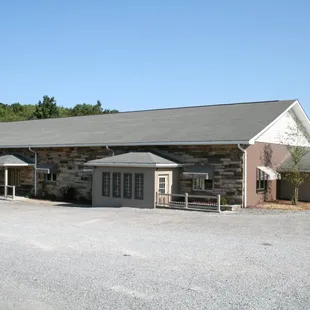 the outside of the building