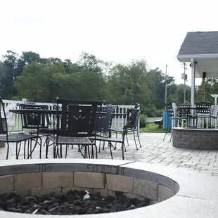 Gas Fire Pits with outside seating