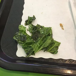 Black, old wilted lettuce. You can do better than this.