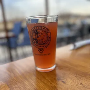 Minnie Sour on the out door seating area