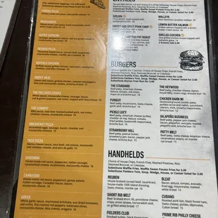 Menu as of Feb '24
