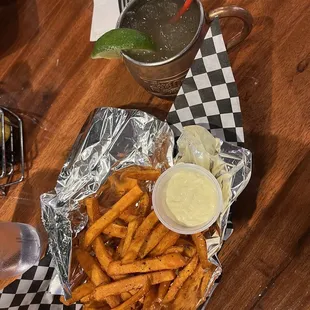 Sweet Potato Fries &amp; American Mule