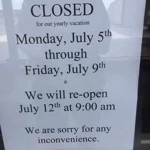 Sad, unexpected notification.