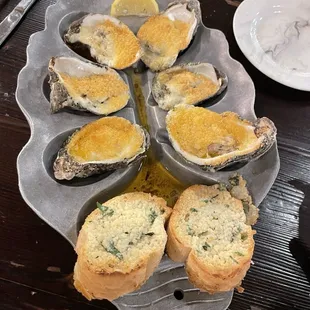 Oysters with Parmesan &amp; Garlic