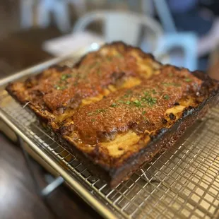 Detroit style pizza