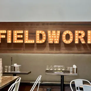 the interior of the restaurant