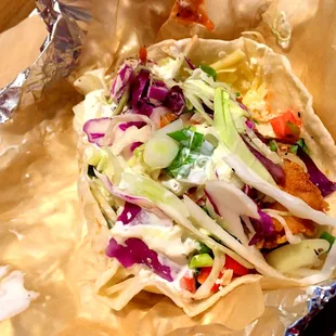 Street Taco (with Tortilla Crusted Fish)
