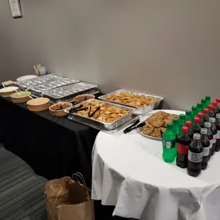 Great Catering options.