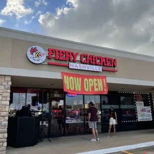 the front of the restaurant