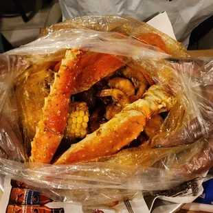 Crab boil we all selected was the Ultimate King/ Tuesday Special