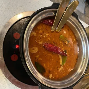 Extra spicy broth