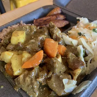 Large Curry Goat Meal