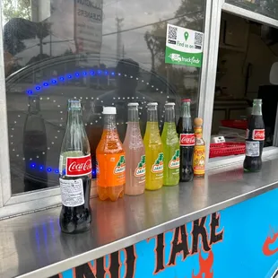 Drinks plus homemade Horchata.