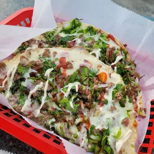 Open Face Quesadilla