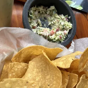 Chips and Guacamole Dip