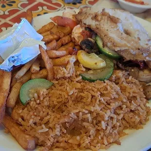  plate of mexican food