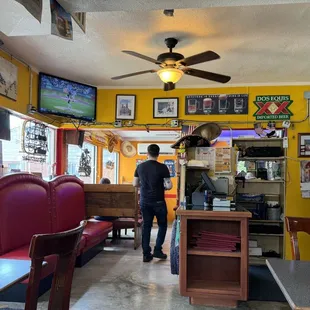 Inside the place is magically bigger, colorful and quaint.