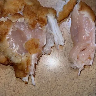 Raw chicken !