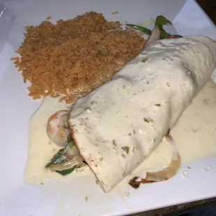 Shrimp Fajita Burrito. Excellent.