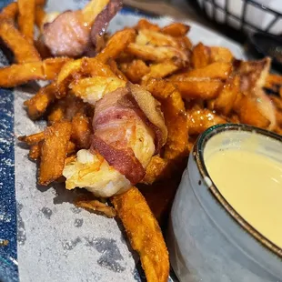 Camarones Cancun w/ sweet potato fries