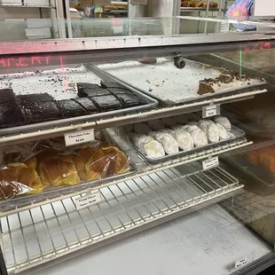 a display of pastries