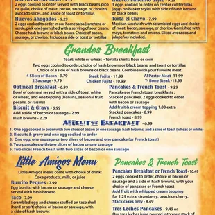 Breakfast &amp; Lunch Menu