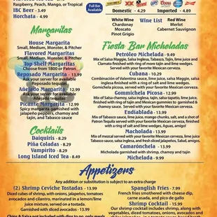 Dinner Menu