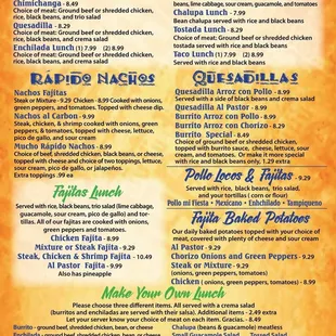 Breakfast &amp; Lunch Menu