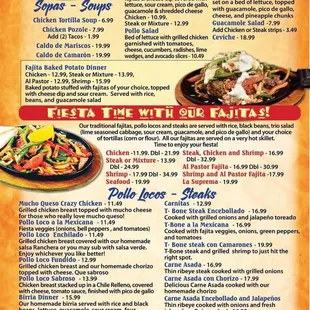 Dinner Menu