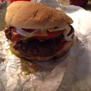 Great double cheese burger