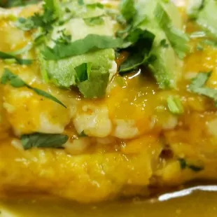 Enchilada omelet