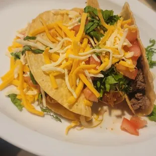 Tacos. Chicken and beef