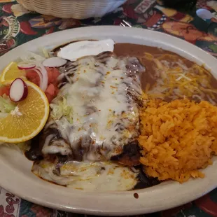 Chicken Mole Enchiladas
