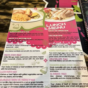 Lunch specials - Menu